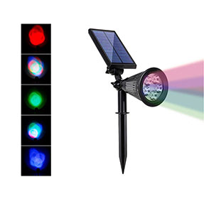 2.5W Waterproof IP65 Solar Lawn Lamp with RGB Colorful Variation