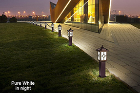 What is advantage for LED solar lawn light ?