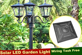 What factors might cause outdoor solar powered LED garden light not to work ?