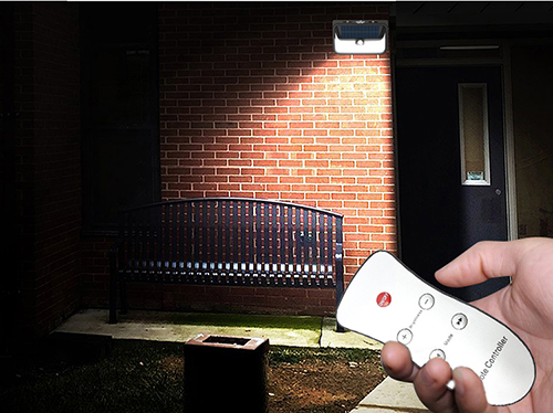 motion sensor outdoor solar wall light