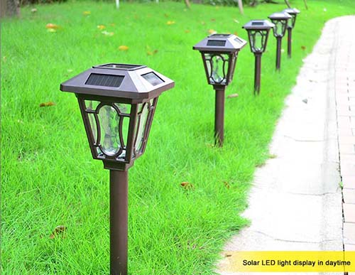 outdoor solar lighting fixture