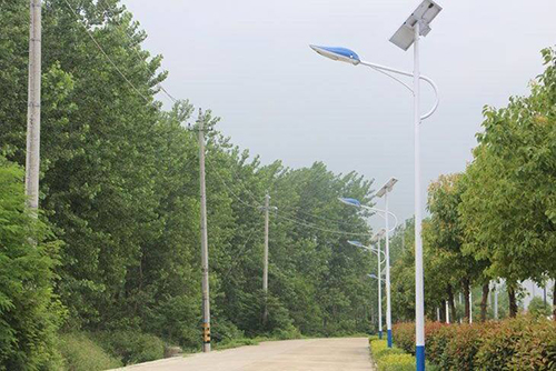 30W lithium battery solar powered street light