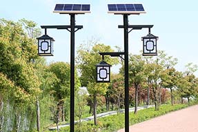 How many years can decorative solar LED courtyard light work?