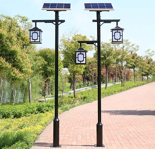 decorative LED solar courtyard light