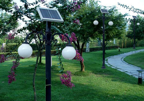 decorative solar courtyard light