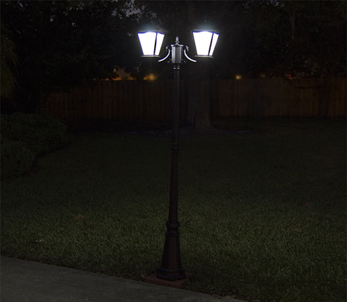 decorative solar courtyard light