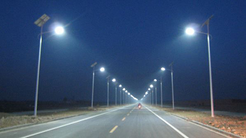 solar powered LED street light