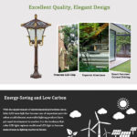 solar LED lawn light