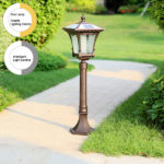 solar powered LED lawn light