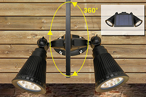 How to install solar powered LED wall light for outdoor wall?