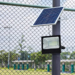 solar flood light with remote control